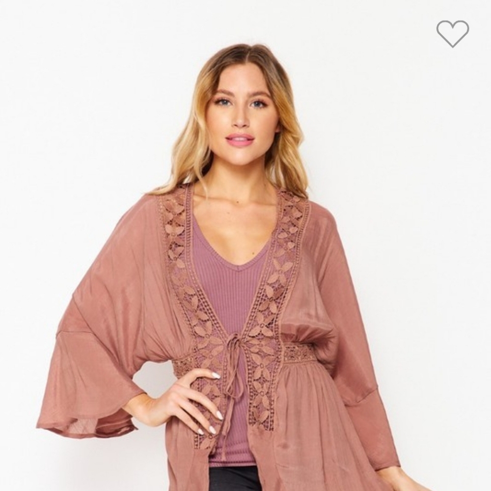 Waterfall Lace Detail Jacket